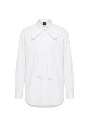 ASPESI cotton bow-detail shirt - White
