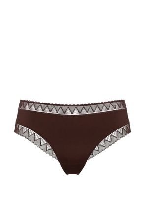 ERES Softly lace-trim briefs - Brown