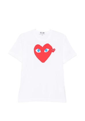 Comme Des Garçons Play heart-print T-shirt - White