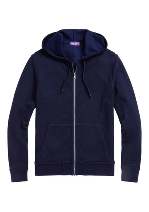 Ralph Lauren Purple Label hooded zip-up sweatshirt - Blue