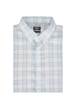 FAHERTY The Movement™ plaid-pattern button-down shirt - White