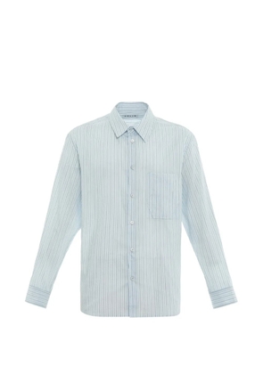 SOLID HOMME striped cotton shirt - Blue