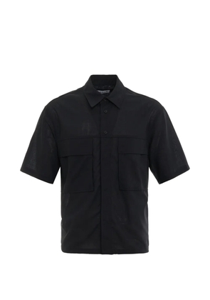 SOLID HOMME chest-pockets shirt - Black