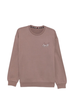 LIU JO rhinestone-embellished drop-shoulder sweatshirt - Neutrals