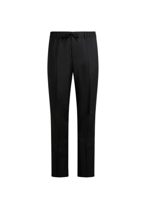 ETRO sporty virgin wool trousers - Black