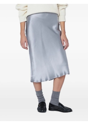 ANINE BING silk midi skirt - Blue