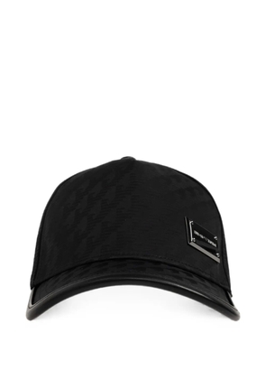Emporio Armani logo-plaque jacquard baseball cap - Black