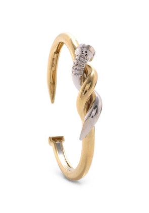 David Webb Twisted Nail two-tone cuff bracelet - Gold