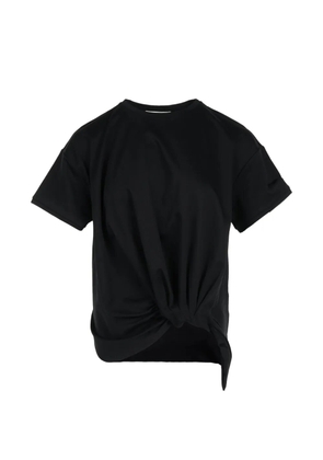 Club21 Joanna knot-detail T-shirt - Black