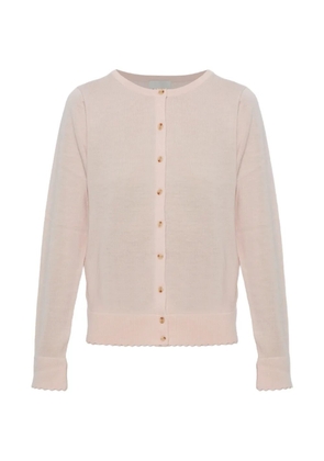 Posse Maisie scalloped-edge cardigan - Pink