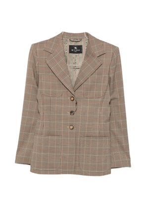 ETRO check-pattern blazer - Brown