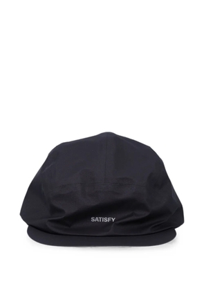 Satisfy Pertex® logo-print drawstring cap - Black