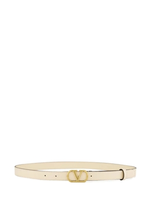 Valentino Garavani VLogo Signature leather belt - Neutrals