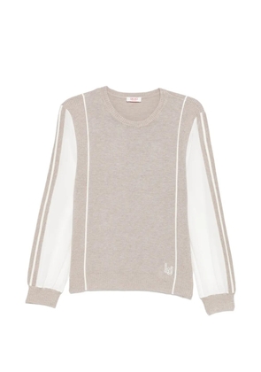 LIU JO round-neck sweater - Neutrals