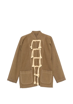 Uma Wang tassel-detail jacket - Brown