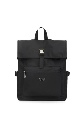 Philipp Plein logo-plaque backpack - Black