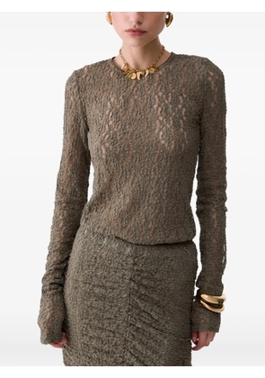 LIU JO stretch lace top - Green