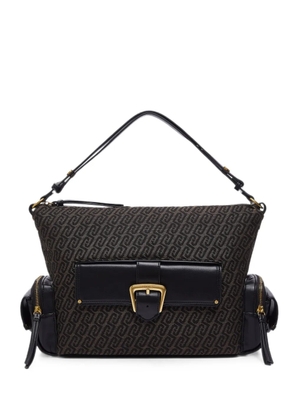 LIU JO medium monogram shoulder bag - Brown