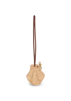 Chloé shell-motif bag charm - Neutrals