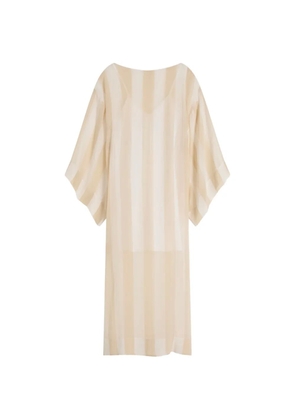 BONDI BORN Capri kimono-sleeve maxi dress - Neutrals