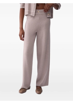 LIU JO trousers with contrast stitching - Neutrals