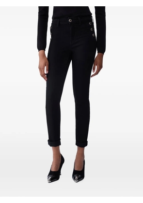 LIU JO skinny jeans with decorative buttons - Black