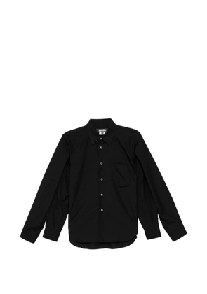 Black Comme Des Garçons chest pocket shirt