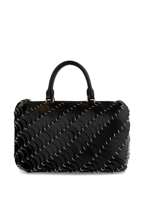Rabanne Paco leather tote bag - Black