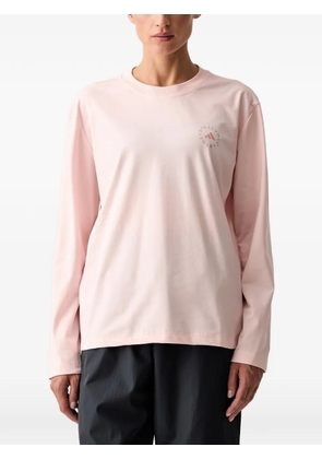 adidas by Stella McCartney logo-print long-sleeve T-shirt - Pink