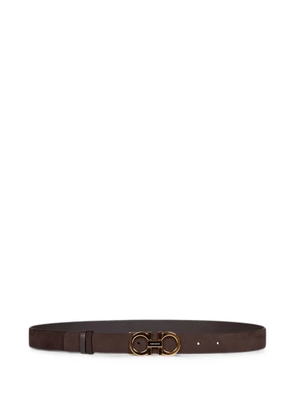 Ferragamo reversible and adjustable Gancini belt - Brown