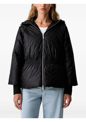 Armani Exchange logo-print drawstring-hood jacket - Black