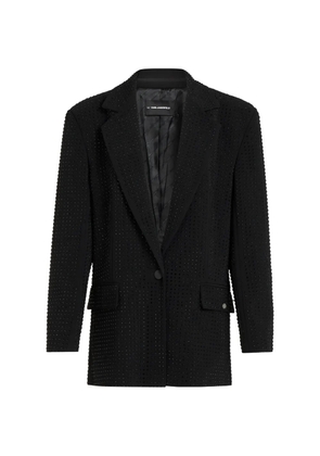 Karl Lagerfeld rhinestone tailored blazer - Black