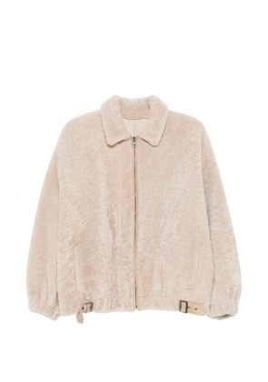 Simonetta Ravizza buckle-detail jacket - Neutrals