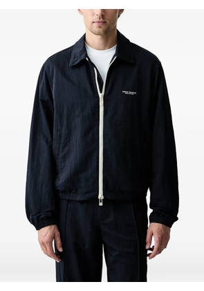 Armani Exchange logo-print zip-up jacket - Blue