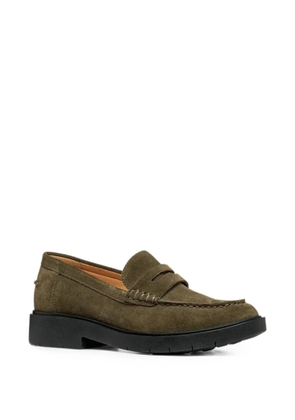 Geox Spherica Ec1 B suede loafers - Green