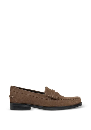 Geox Noemen suede penny loafers - Brown