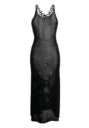 Chloé open-knit midi dress - Black