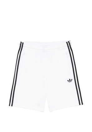 adidas side-stripe logo-print shorts - White
