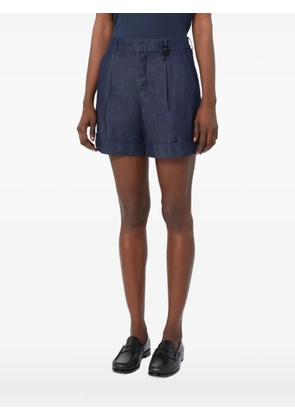 Max Mara cotton denim shorts - midnightblue