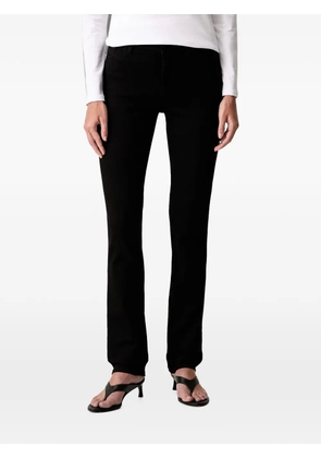 Armani Exchange logo-patch skinny jeans - Black