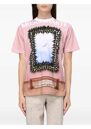 Moschino graphic-print T-shirt - Pink
