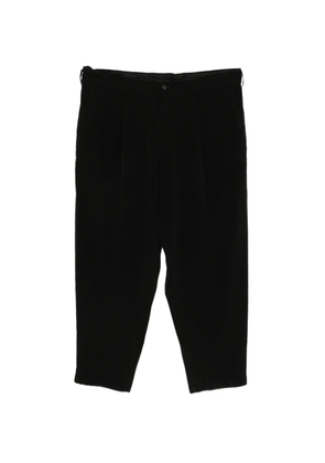 Yohji Yamamoto pleated wide-leg trousers - Black