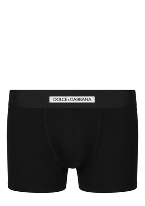 Dolce & Gabbana logo-waistband cotton briefs - Black