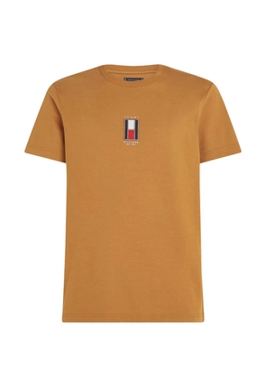 Tommy Hilfiger logo-embroidered T-shirt - Neutrals