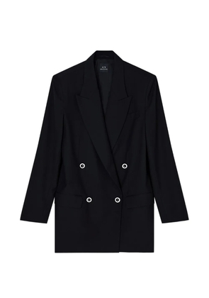 Armani Exchange double-breasted blazer - Black