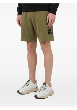 Stone Island logo-patch drawstring shorts - Green