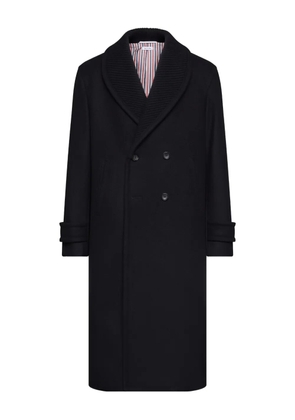 Thom Browne shawl-collar coat - Black