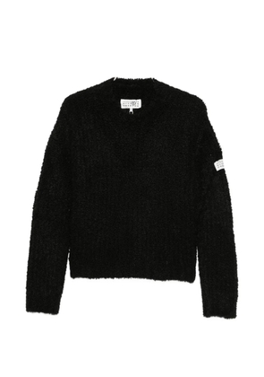 MM6 Maison Margiela logo-patch sweater - Black