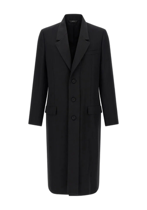 FENDI double layer lapel coat - Black