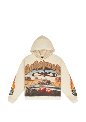 GODSPEED On The Run graphic-print hoodie - Neutrals